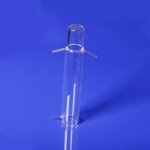 AcidAlkli Resistant TOC-3000 WTC Quartz Glass Reaction Vessel Quartz Processing Tube thumbnail-1
