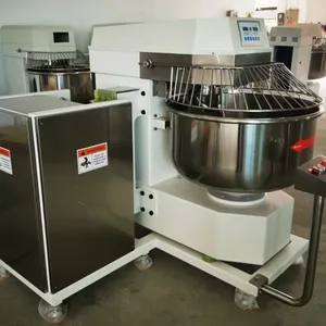 Commercial Industrial Overturning Spiral Two-Speed Lift Flip Discharge Flour Mixer thumbnail-4