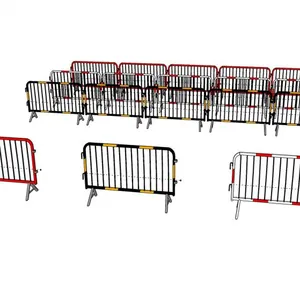 6ft Hot Sale Security Portable Steel Construction Safety Barriers and Concert Crowd Control Barricade thumbnail-3