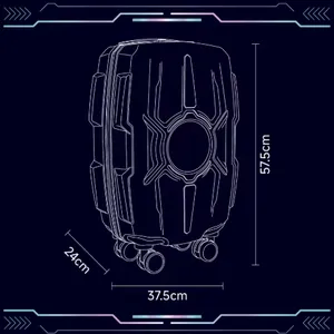 20 Inch Intelligent LED Light Waterproof Suitcase（Wechat:13510231336） thumbnail-1