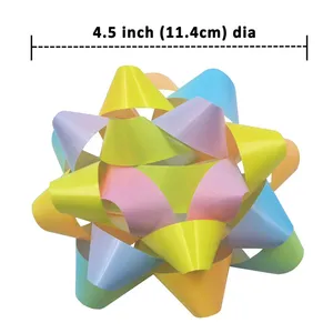 Gradient Star Gift Bows Manufacturer - Custom Ribbon Pull Bows thumbnail-5