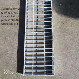 Hot-dip Galvanized Steel Grating, Industrial Drainage Ditch Cover, Sewage Treatment Ditch Cover, Trash Rack Grid. Customizable by the Manufacturer. thumbnail-2