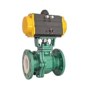 Factory Direct Sales of High-quality Pneumatic Fluorine Lined Ball Valves thumbnail-1