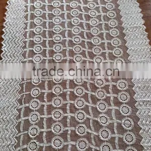 2016 Milk Silk Lace Fabric Design With Flower Polyester Lace Fabric for Garment Accessory thumbnail-3