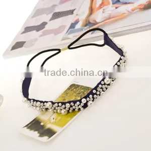 Wedding Bridal Crystal Pearl Wedding Headband thumbnail-4