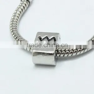 Antique Square Shape Silver Metal Beads, Hot Jewelry Bracelets Accessories thumbnail-4