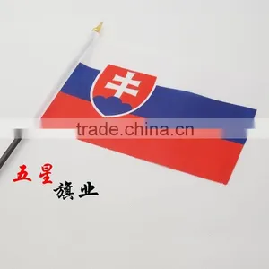 Wholesale Hand National Flag in Slovakia Design thumbnail-1