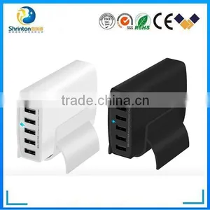 Most Powerful Smart 60W 6 Port 12A Multi USB Charger With USB Cable Family Size for IPhone thumbnail-3