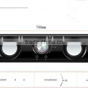 Wooden Sound Bar With Bluetooth/USB/SD thumbnail-1