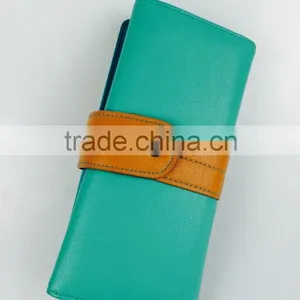Female Wallet Handmade Leather Purse Coin Purse Leather Ladies Clutch Purse thumbnail-1