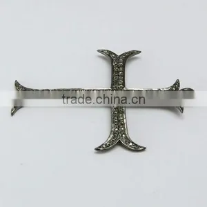 Men's Lord's Prayer Cross Diamond 925 Sterling Silver Pendant, Silver Jewelry India, Handmade Silver Jewelry thumbnail-6