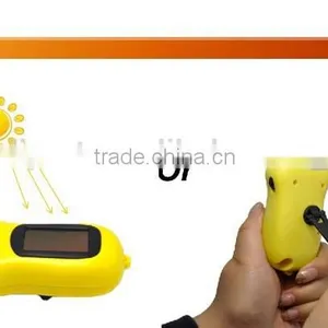 (130044) Emergency Mini Solar Hand Crank Dynamo Flashlight With 3 Led thumbnail-5