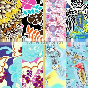 Designer Dress Design Floral Print Fabric /printed Flower Fabric thumbnail-1