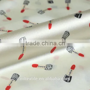 New Style China Strech Silk Satin Printed Fabric for Dress thumbnail-4