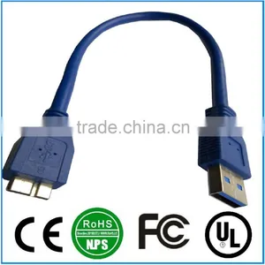 1M Supper Speed USB 3.0 Type A to Micro B Male Blue Cable thumbnail-2