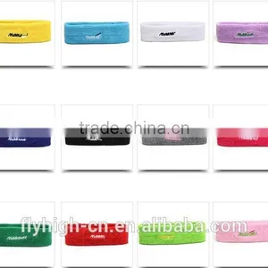 Cotton Material Elastic Headband Logo Embroidered Men's Headband thumbnail-2
