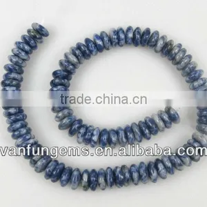 Gemstone Gold Point Sodalite Rondelle Beads for Jewelry thumbnail-1
