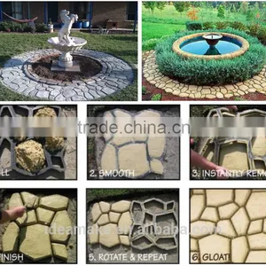 Garden Decor Plastic Concrete Pavement Mold Cobble Paving Block Mould Ornaments for Sale South Africa thumbnail-3