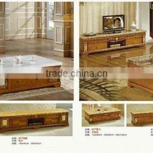Living Room Furniture Design Tea Table With Marble Top thumbnail-4