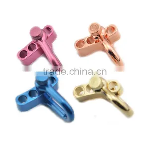 Colorful Stainless Steel U Shaped Adjustable Shackle With 4 Holes for Paracord Bracelets thumbnail-2