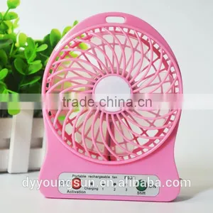 Best Price Custom New Design Mini Colorful Led USB Portable Rechargeable Fan With Led Light Use Lithium Battery Usb Fan thumbnail-2