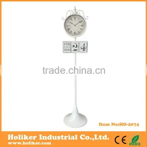 1.4m High Metal Stand Clock With Day and Date Display thumbnail-3