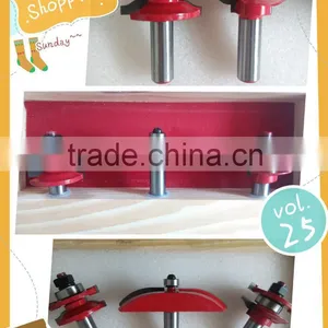 Rail & Stile With Raised Panel Bit Router Bit Set - Ogee - 1/2" Shank thumbnail-1