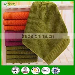Jacquard Dark Color 100 Cotton Honeycomb Towels thumbnail-1