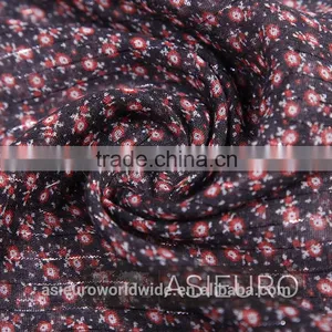 Polyester Scarf, 2 Pcs/Set, Flower Print and Solid Color, BSCI and Sedex thumbnail-3