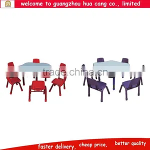 2016 China Guangzhou Colorful Wooden Table and Six Chair Set for Dinner thumbnail-1