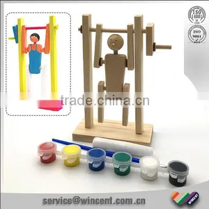 Wooden Gymnast Puzzle Children Educational Toys thumbnail-1