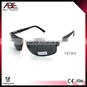 Men Classic Uv400 Black Lens Polarized Fashion Style Glasses Metal Sunglasses Promotional Eyewear Wholesale thumbnail-1