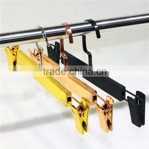 Rubber Coated Pant Hanger/electroplating Gold Trouser Rack thumbnail-1