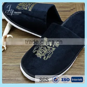Hot Sale Beauty Hotel Plush Slipper With Embroidery Logo thumbnail-3