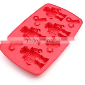 2015 New Design Ice Cream Tools Silicone Robot Chocolate Cake Ice Cream Moulds Summer Ice Tray DIY Mould 19.812.52cm thumbnail-3