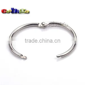 Loose Leaf Binder Hinge Snap Ring Opening Hook Holder Nickel Plated Iron O-Ring #FLQ075 Quality Choice thumbnail-3