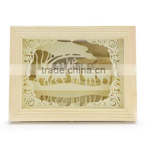 Led Night Ghost Shadow Led Home Indoor Decorative Photo Frame Lamp Light thumbnail-6