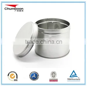 Plain Round Tin Box, Empty Tin Can, Tea Tin Canister thumbnail-2