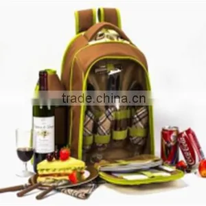 4 Person Picnic Bag With Cooler Compartment thumbnail-2