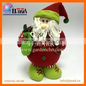 STANDING WOOLEN CHRISTMAS SANTA DOLL thumbnail-1