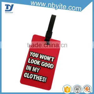Fashion Custom Gift Airplane Soft Pvc Luggage Tags thumbnail-5