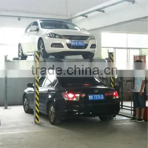 SUV Storage/ Hydraulic Vertical Lifter/4 Post Simple Parking Lift/ Car Parking Assist/Small Elevators for Home Parking thumbnail-1
