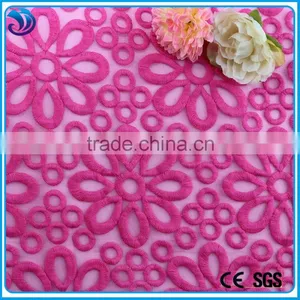Fancy Cotton Yarn Embroidery Lace Fabric for Fashion Wearing thumbnail-1