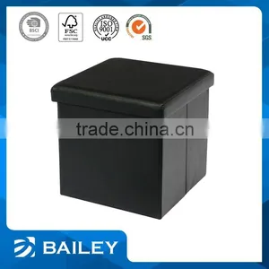 Indoor Furniture Kids Black Foldable Storage Desk Chair Ottoman Quality Choice thumbnail-1