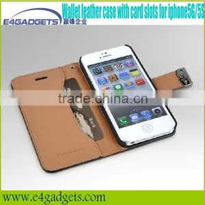 2013 Hot Selling Quality Genuine Leather Folio Case for Iphone5,for Iphone5 Cellphone Cases thumbnail-6