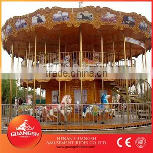 So Amazing! Luxury Merry go Round Playground Theme Park Rides for Sale With LED Lights thumbnail-1