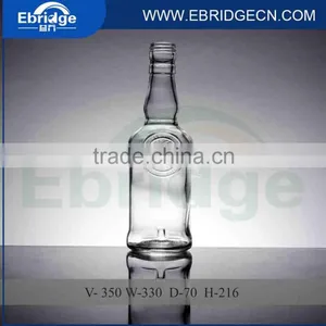 350ml Clear Glass Wine Bottle thumbnail-1