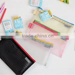 A4 B5 A6 Bump Color Grid Double Zipper Bag Students Learning Stationery to Receive Bag, Pen Bag Pn6420 thumbnail-3