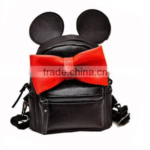 Mic-key Bow Beautiful Schoolbags Teenage High School Backpack for Girls thumbnail-2