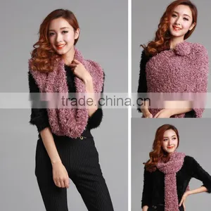 Top Trendy Women Winter Charcoal Fiber Soft Magic Scarf Woolly Knit Scarf Shawl Wrap thumbnail-6
